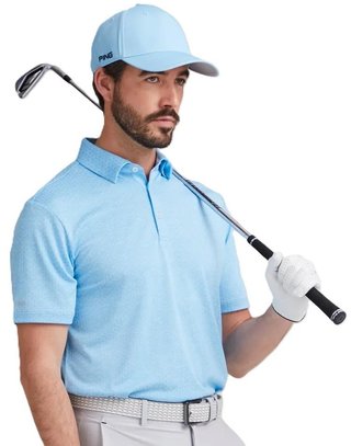 Ping Rafe Herren Poloshirt, baltic sea