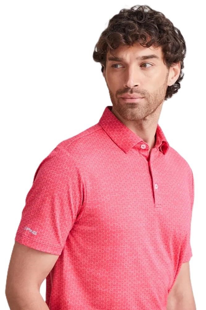 Ping Rafe Herren Poloshirt, rhapsody rosa