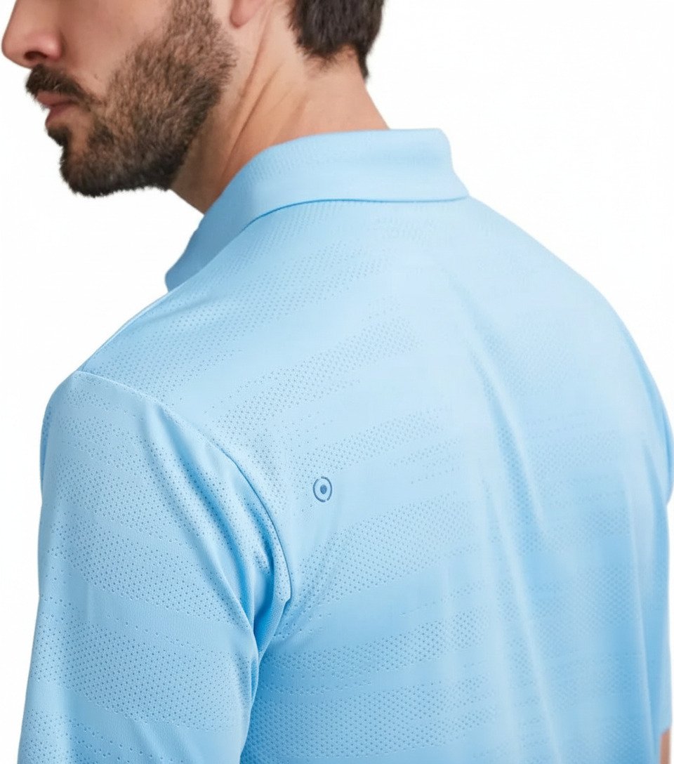 PING Claude Camo Mesh Herren Polo, baltic sea