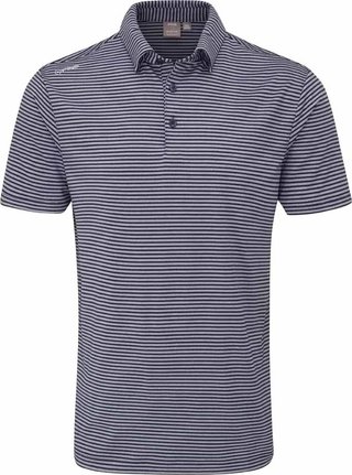 PING Langford Herren Polo, Navy/Weiß