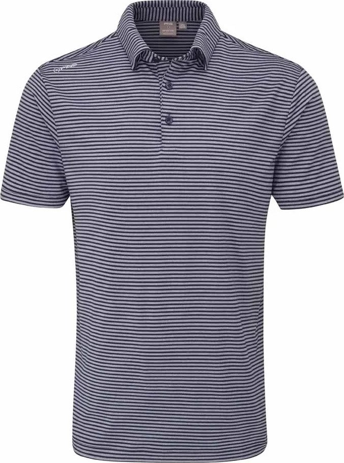 PING Langford Herren Polo, Navy/Weiß