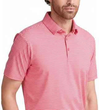 PING Langford Herren Polo, Rhapsody/Pink White