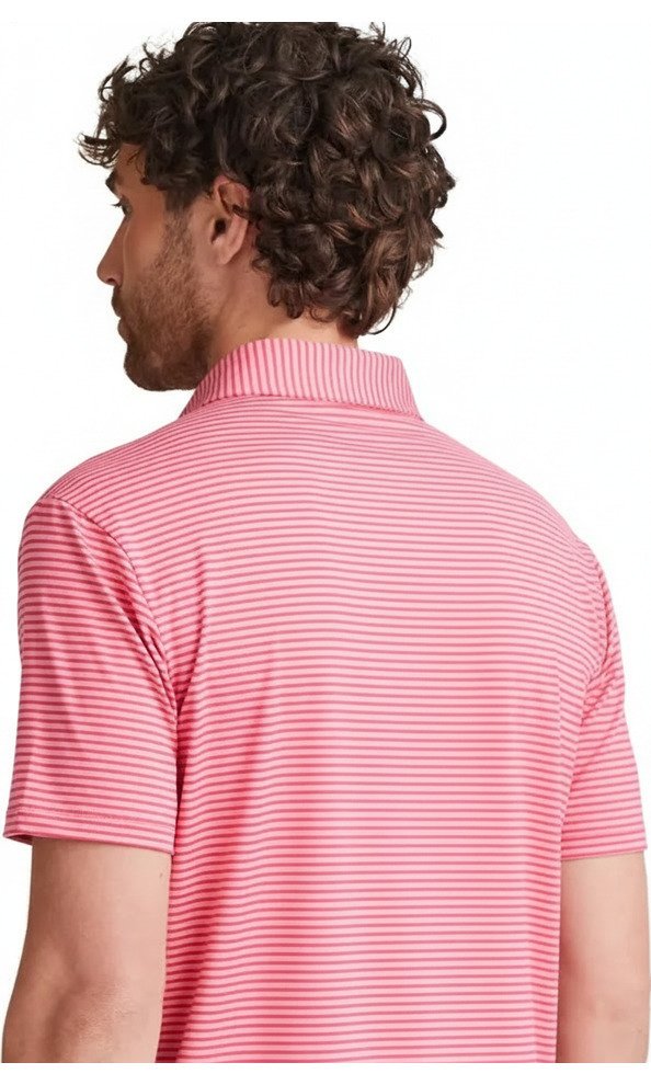 PING Langford Herren Polo, Rhapsody/Pink White