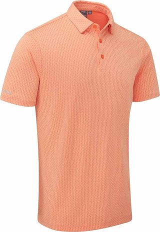 PING Hershel Herren Polo, Wild Salmon Multi