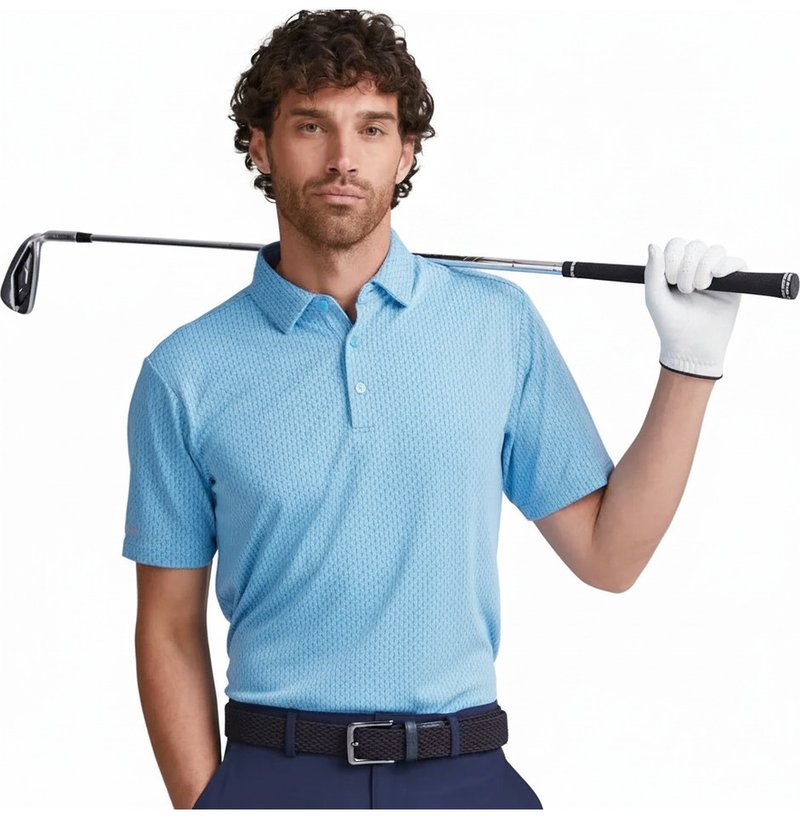 PING Hershel Herren Polo, Baltic Sea Multi