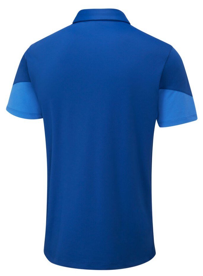 Ping Ty Herren Poloshirt, inky/bright cobalt