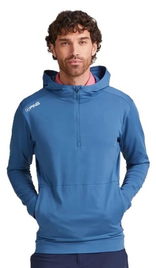Ping Haldon Hooded Fleece Herren Sweatshirt, stellar