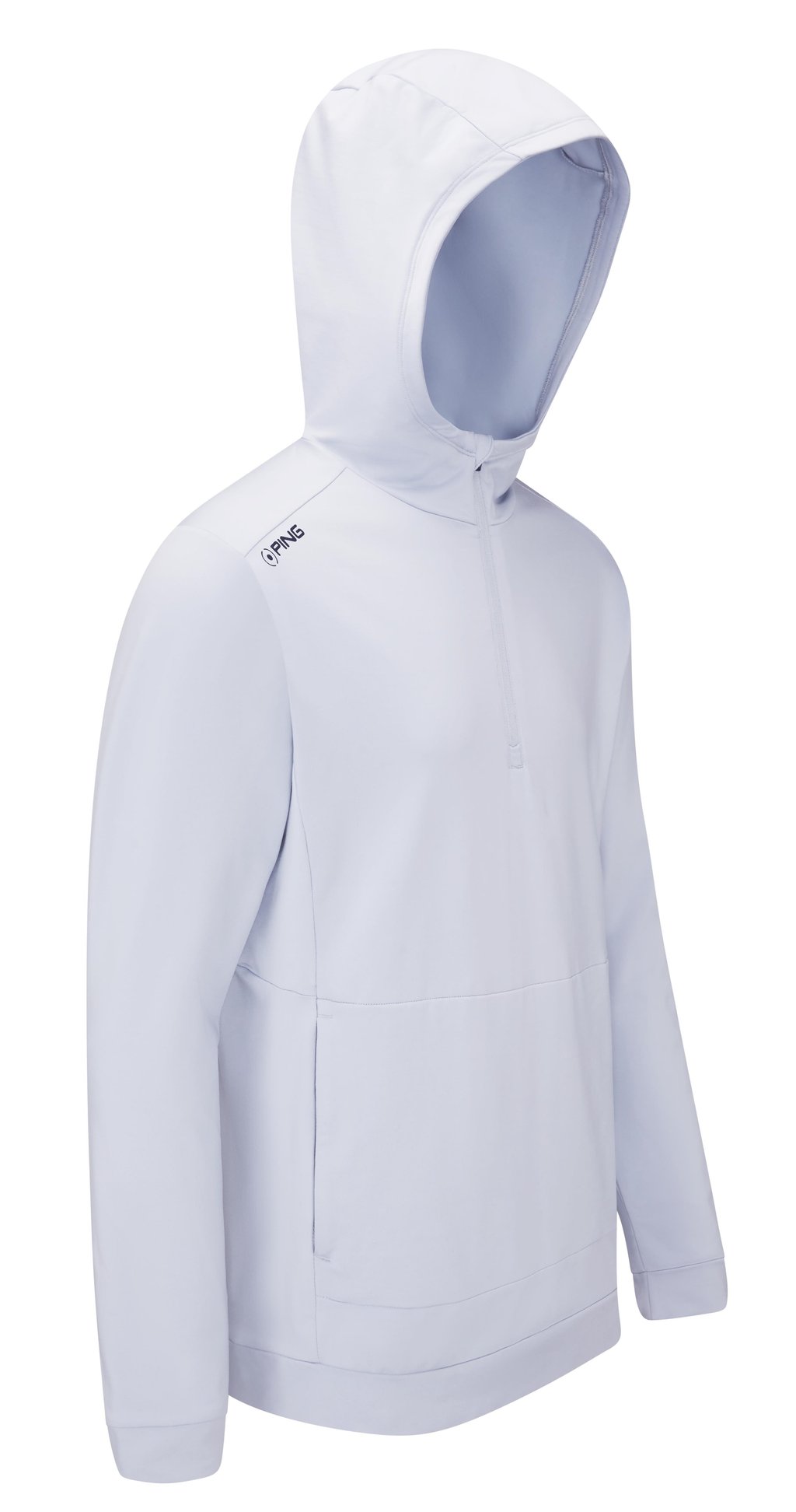 PING Haldon Hooded Fleece Herren Sweatshirt, pearl grey