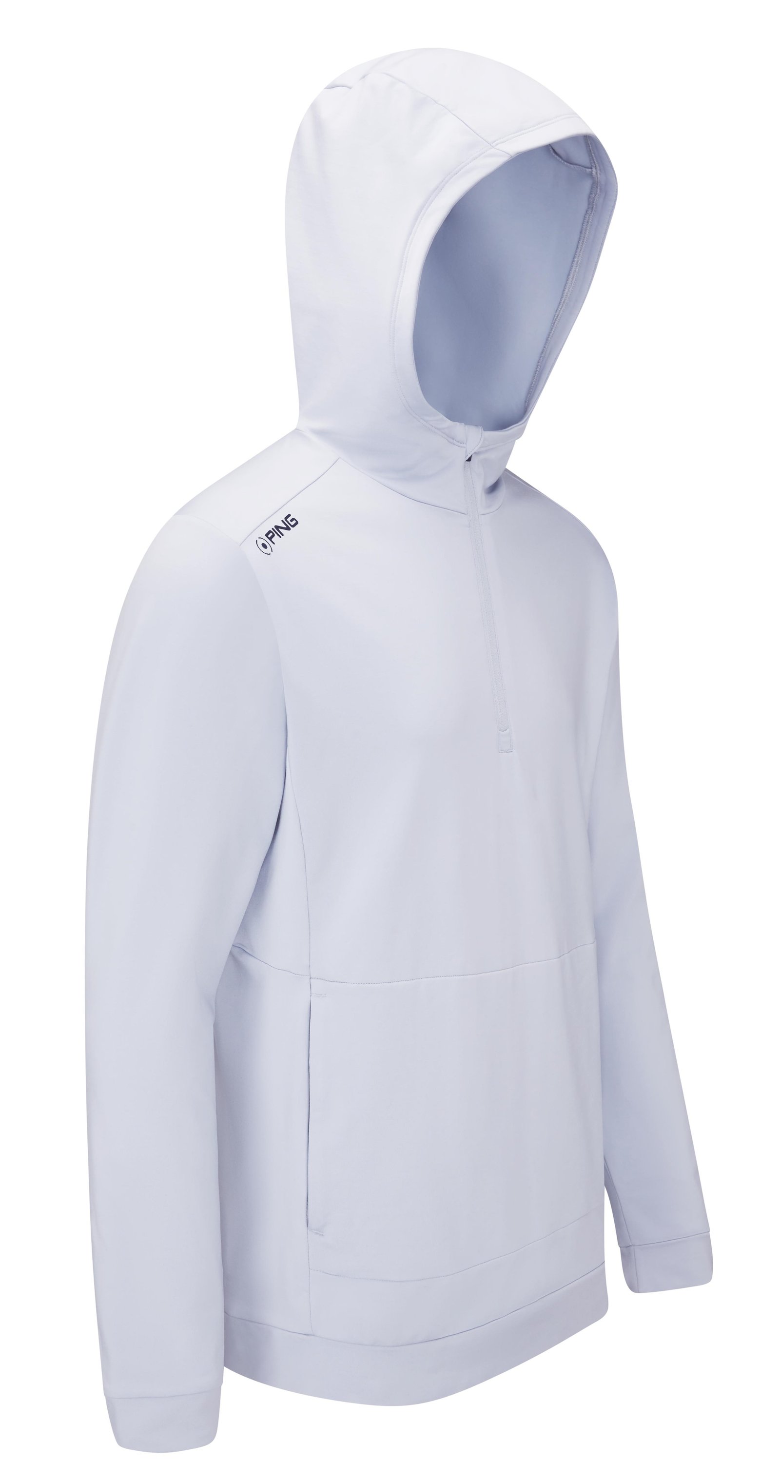 Ping Haldon Hooded Fleece Herren Sweatshirt, pearl grey