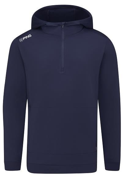 Ping Haldon Hooded Fleece Herren Sweatshirt, dunkelblau