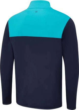 PING Kinver Herren Sweatshirt, Navy/Türkis