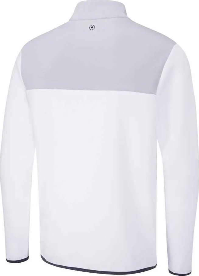 PING Kinver Herren Sweatshirt, weiß/perlgrau