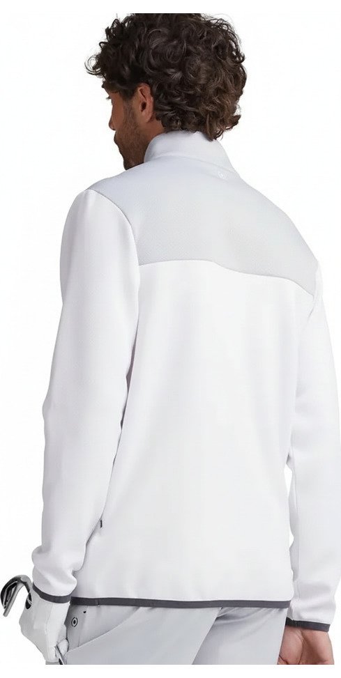 PING Kinver Herren Sweatshirt, weiß/perlgrau