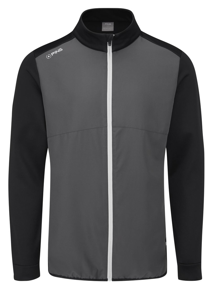 Ping Burford Herrenjacke, grau/schwarz