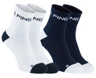 Ping Quarter Herren Socken, dunkelblau/white
