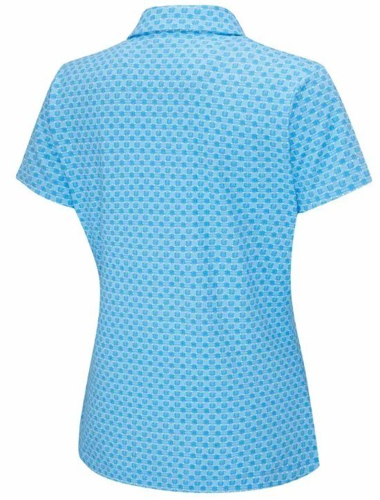 Ping Aeria Printed damen Poloshirt, azure geo