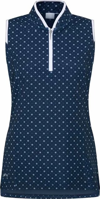 PING Penola Printed Sleeveless Damen Polo, micro monogram