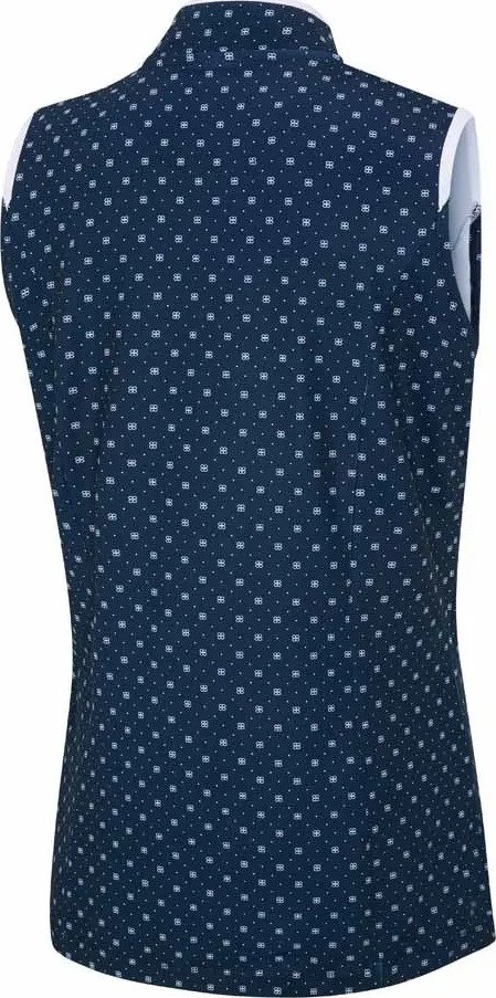 PING Penola Printed Sleeveless Damen Polo, micro monogram