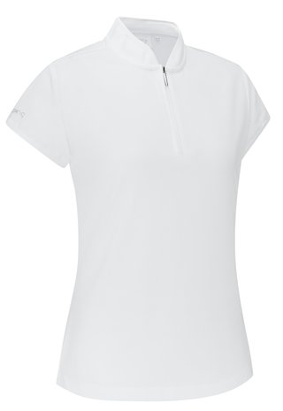 PING Evetta Jacquard Damen Polo, Weiß