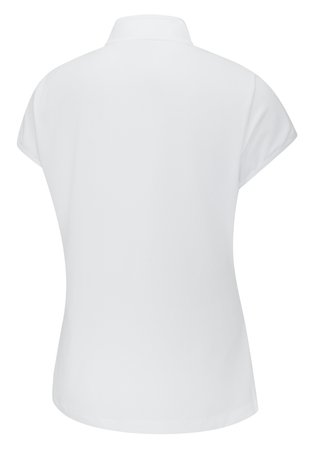 PING Evetta Jacquard Damen Polo, Weiß