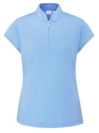 PING Evetta Jacquard Damen Polo, Infinity Blue