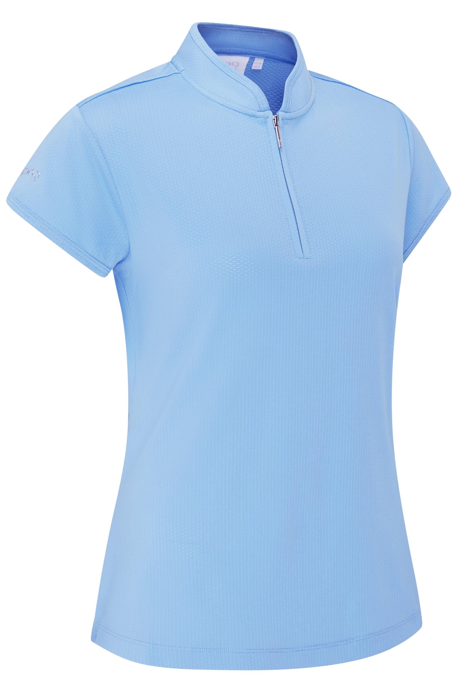 PING Evetta Jacquard Damen Polo, Infinity Blue