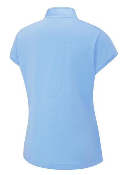 PING Evetta Jacquard Damen Polo, Infinity Blue