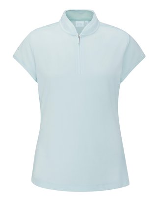 Ping Evetta Jacquard Damen Poloshirt, seaspray