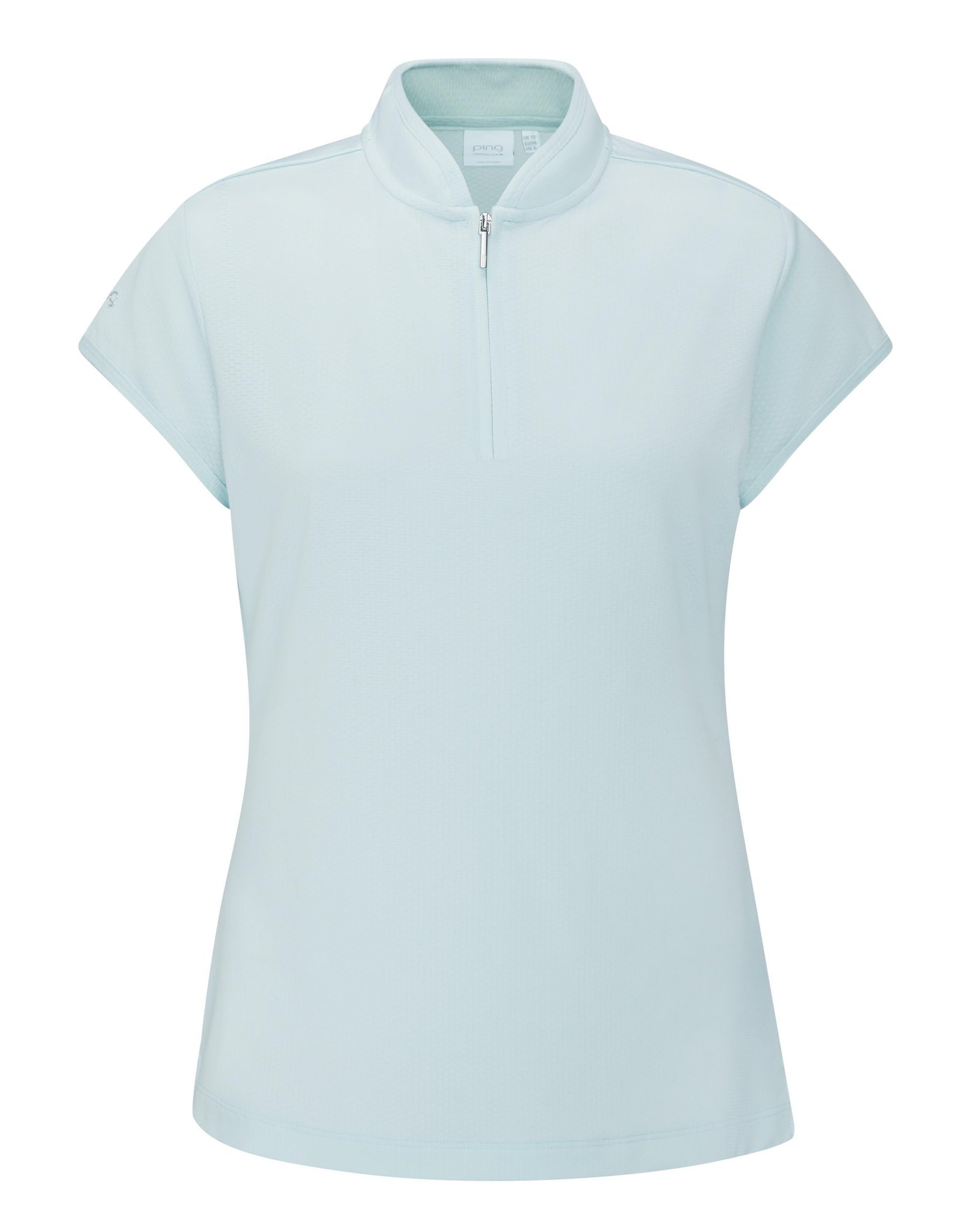 Ping Evetta Jacquard Damen Poloshirt, seaspray