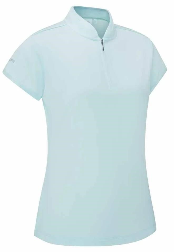 Ping Evetta Jacquard Damen Poloshirt, seaspray