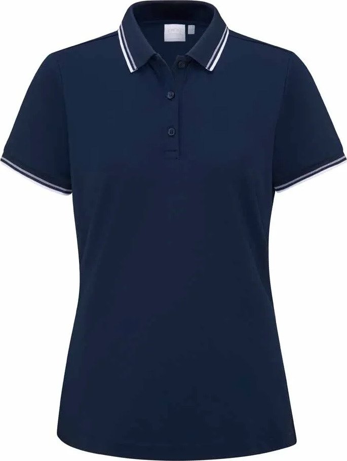 PING Viviana Tipped Damen Polo, Navy