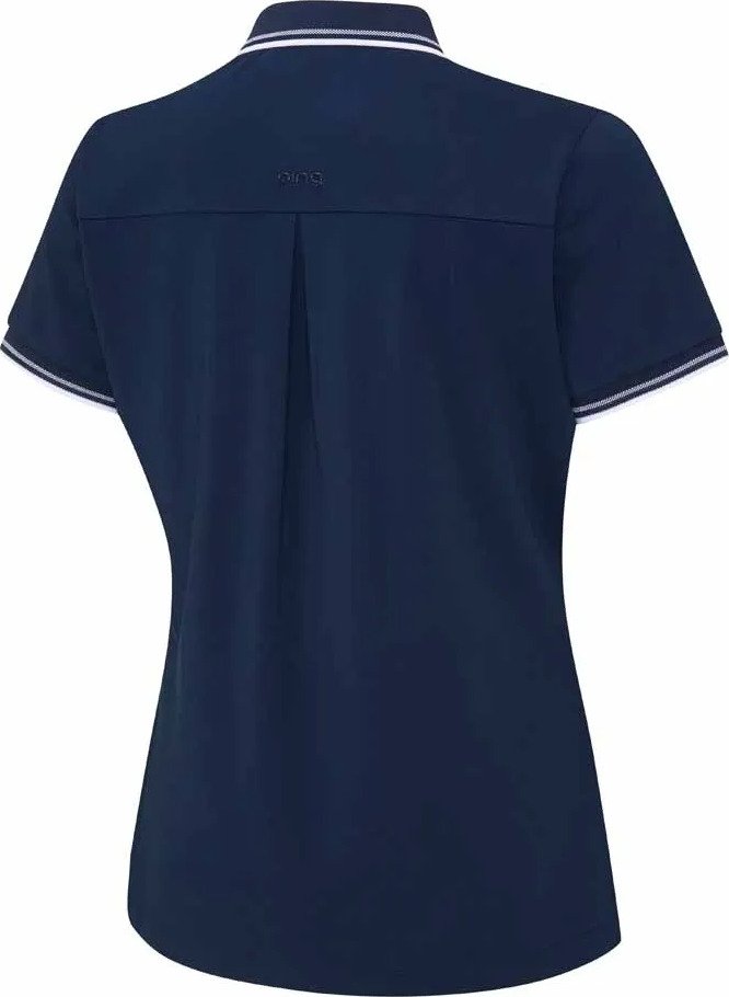 PING Viviana Tipped Damen Polo, Navy