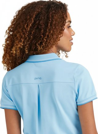 PING Viviana Tipped Damen Polo, Baltic Sea