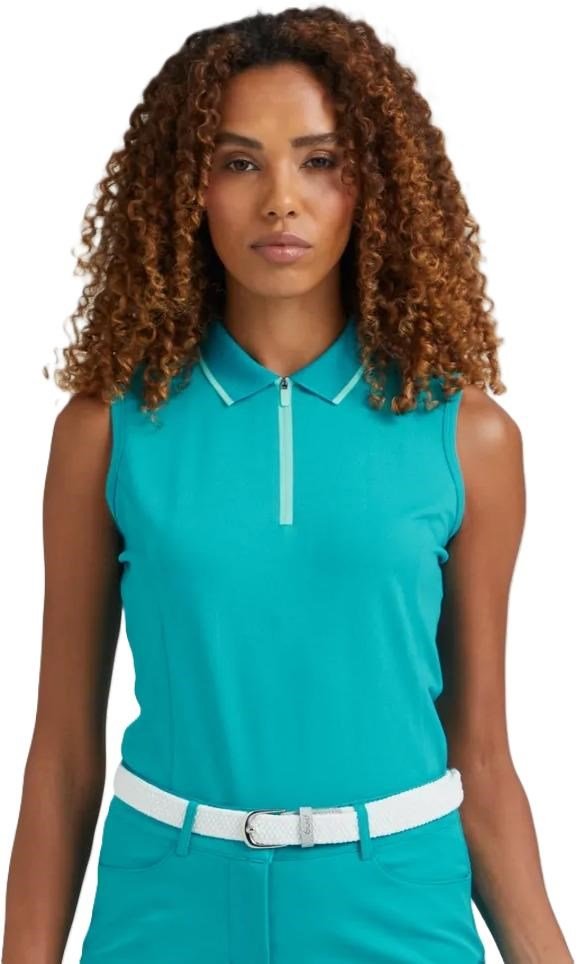 PING Eben Sleeveless Damen Polo, Türkis