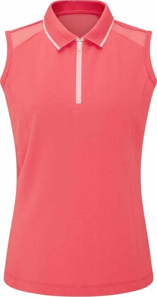 PING Eben Sleeveless Damen Polo, Paradise Pink