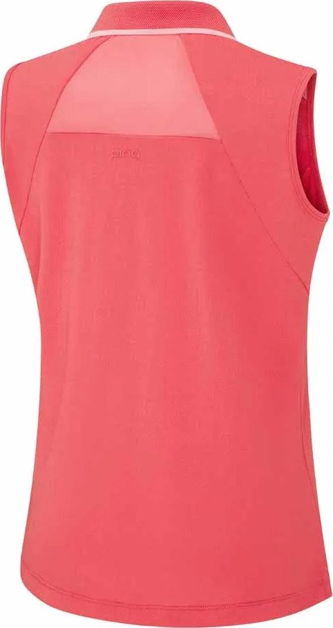 PING Eben Sleeveless Damen Polo, Paradise Pink