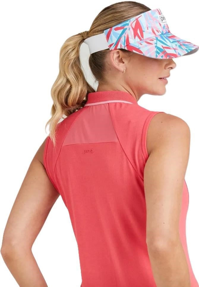 PING Eben Sleeveless Damen Polo, Paradise Pink
