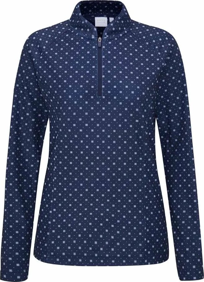 PING Arwen Printed Longsleeve Damen Polo, micro monogram