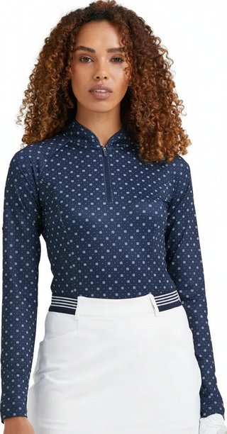 PING Arwen Printed Longsleeve Damen Polo, micro monogram