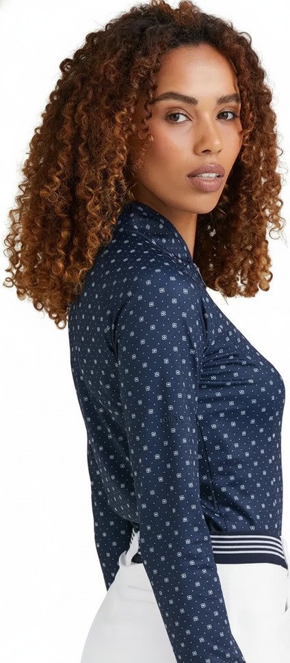 PING Arwen Printed Longsleeve Damen Polo, micro monogram