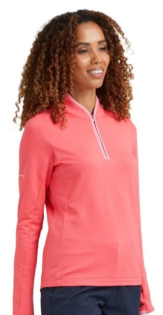 Ping Abigale Performance FleeceDamen Poloshirt, paradise pink
