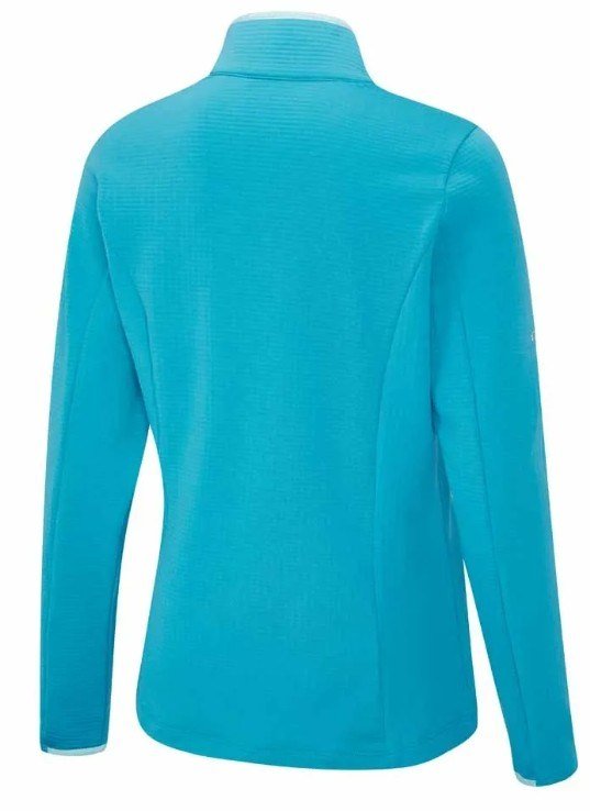 Ping Abigale Performance FleeceDamen Poloshirt, turquoise