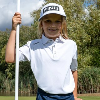 PING Lindum Junior Polo, Weiß