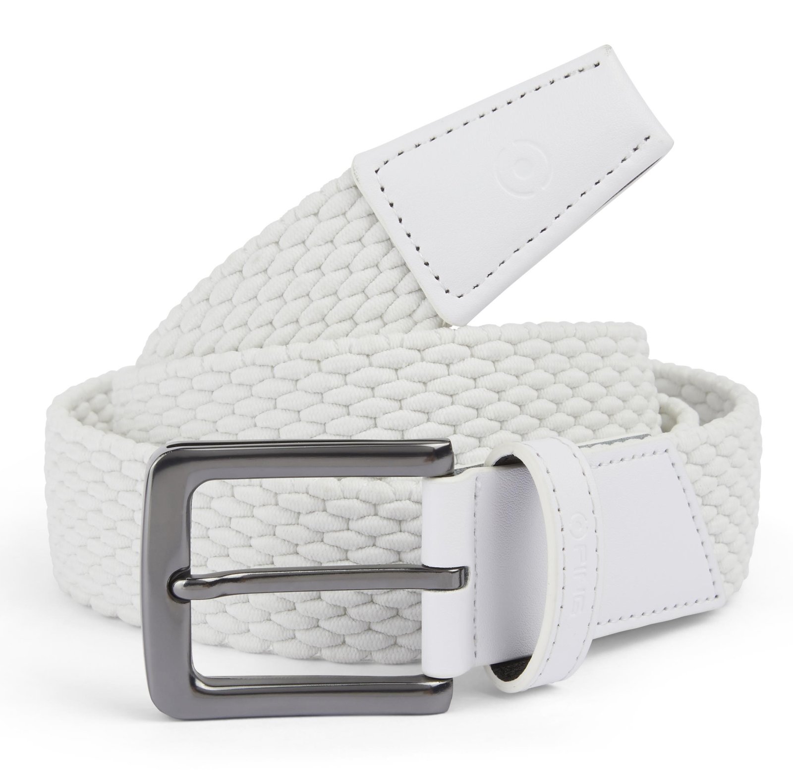 Ping stretch webbing Herren Gürtel, weiss