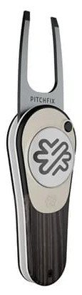 Pitchfix Woodie Pitchgabel mit Ballmarker, Black Ash