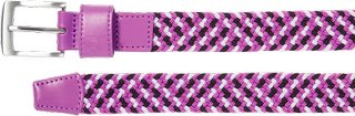 FootJoy Braided Unisex Gürtel, schwarz/weiß/beere, lang