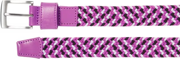FootJoy Braided Unisex Gürtel, schwarz/weiß/beere, lang