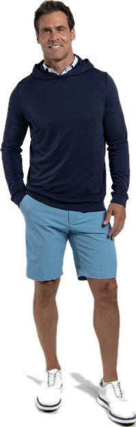 KJUS Kallen Hooded Midlayer Herren Sweatshirt, atlanta blau