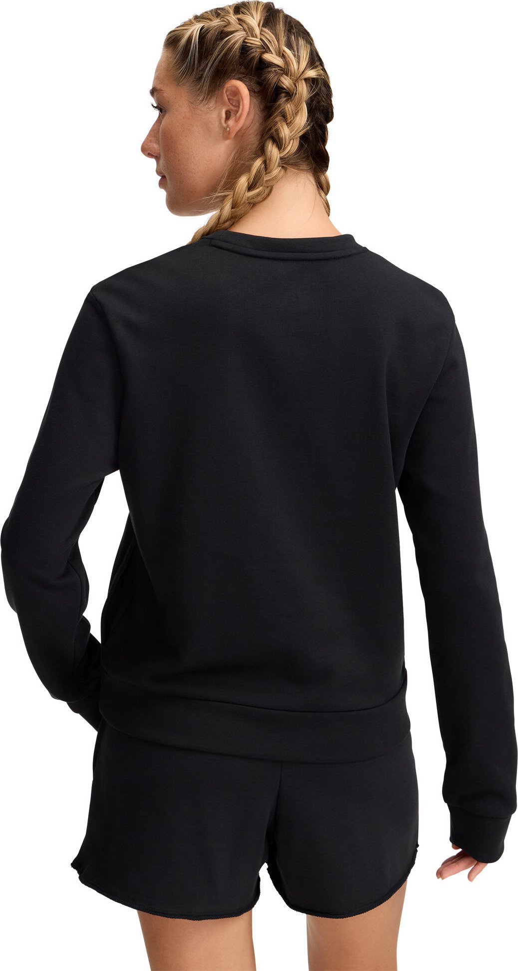 Under Armour Rival Terry Crew Damen Sweatshirt, schwarz