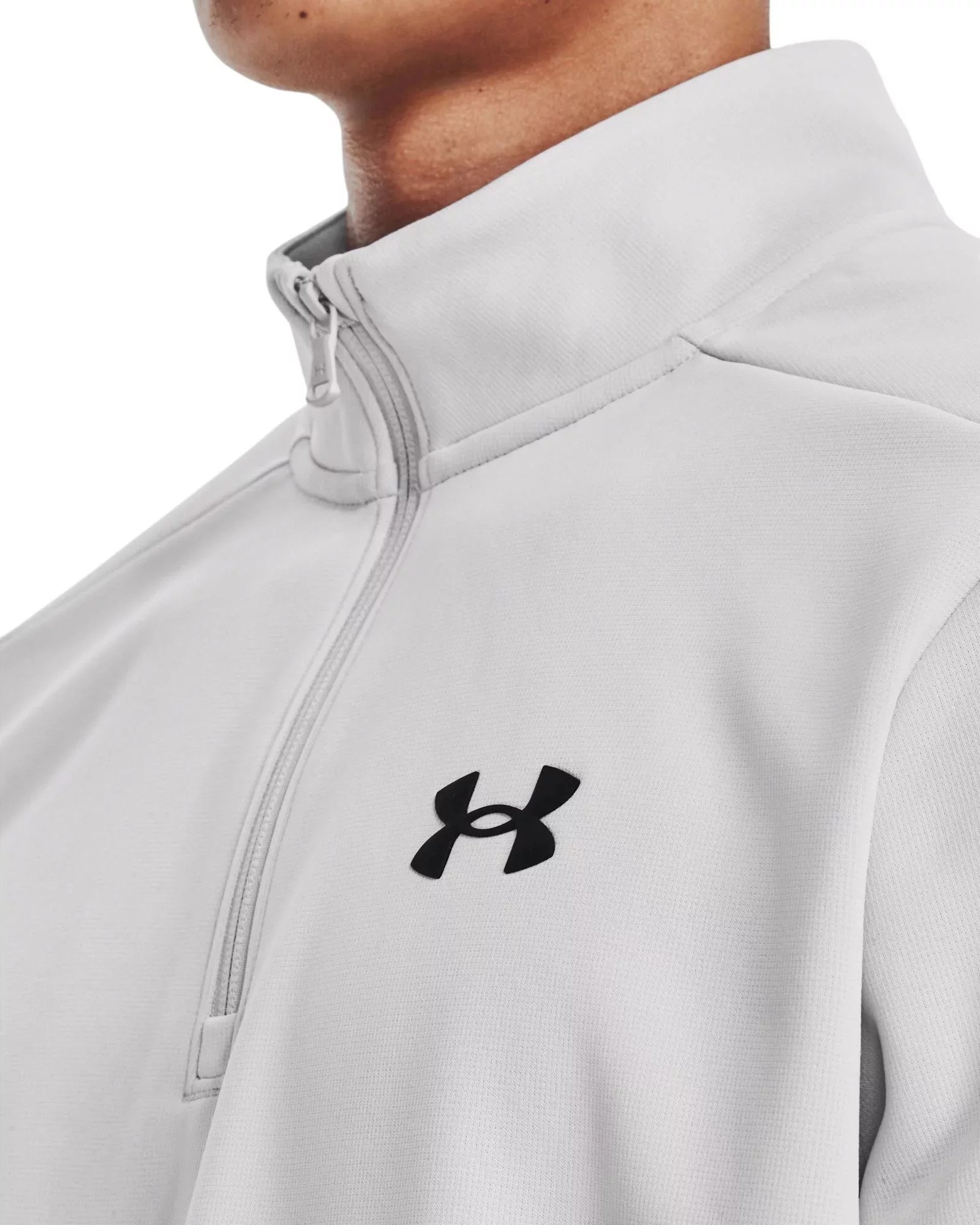 Under Armour Fleece 1/4 Zip Herren Sweatshirt, halo gray